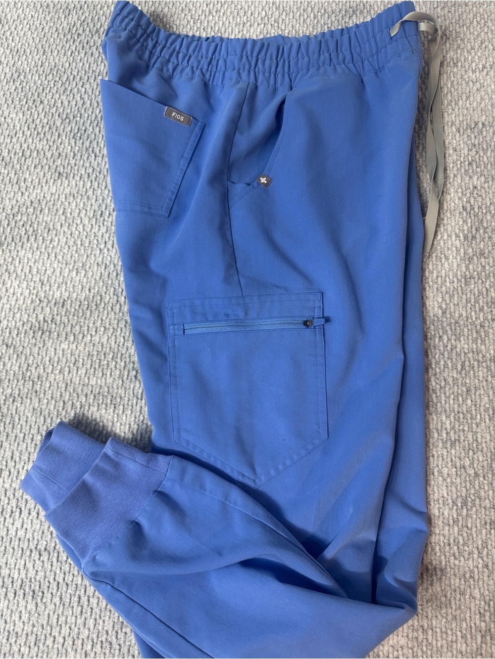 Figs Technical Jogger Scrub Pants Blue Sz S
